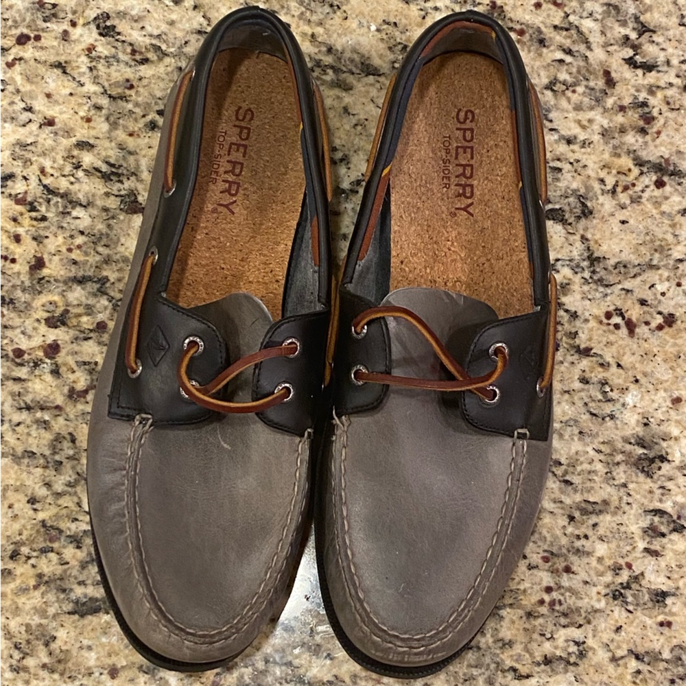 Sperry Gray and Black sz 13